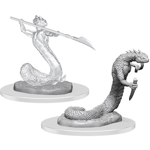 Critical Role Unpainted Minis - Serpentfolk and Serpentfolk Ghost