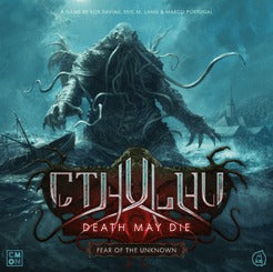 Cthulhu Death May Die Kickstarter - Fear of the Unknown & Unknowable Box