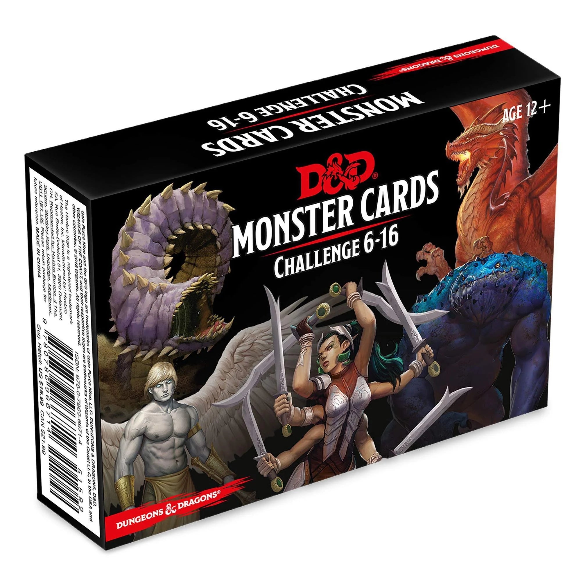 D&D 5E 2014 - Monster Cards: Challenge Rating 6-16 Deck