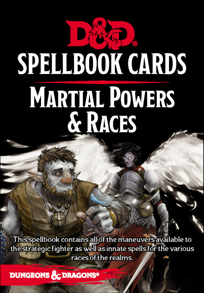 D&D 5E 2014 - Spellbook Cards: Martial Powers and Races