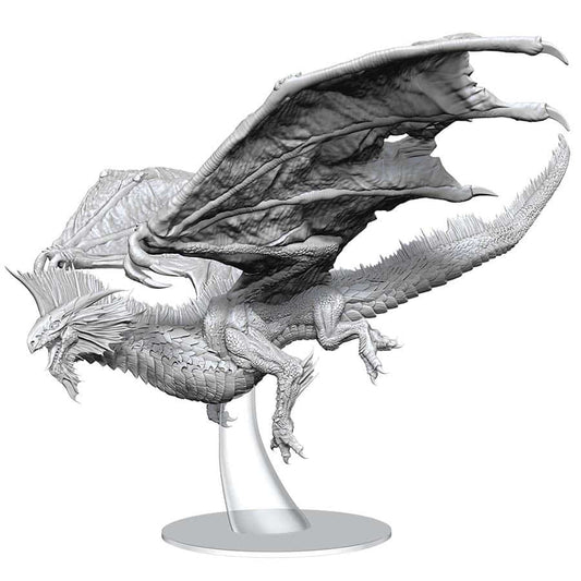 DnD Icons of the Realms - Unpainted Adult Silver Dragon (90566)