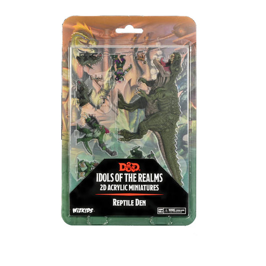 DnD Idols of the Realms: Scales & Tails - Reptile Den - 2D Miniatures Set
