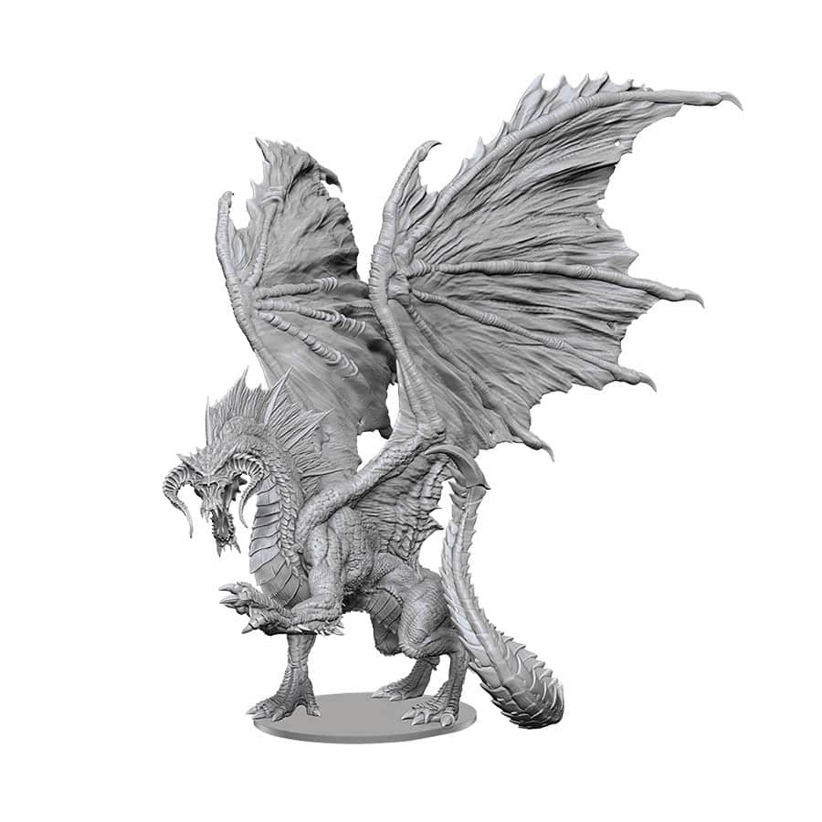 DnD Miniatuare - Unpainted Adult Black Dragon (90577)