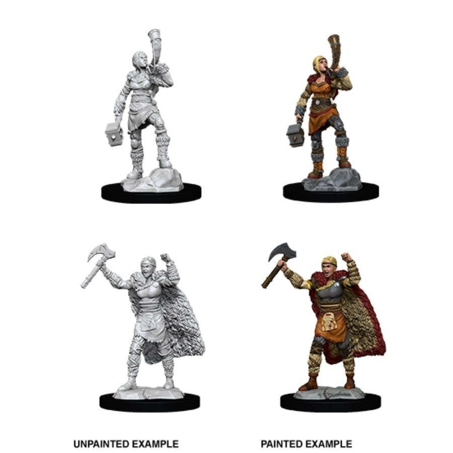 D&D Miniatures - F Human Barbarian (90056)