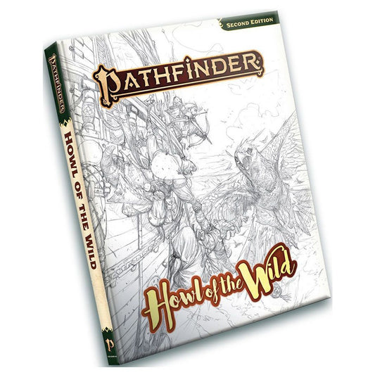 Pathfinder RPG 2E - Howl of the Wild: Sketch Cover