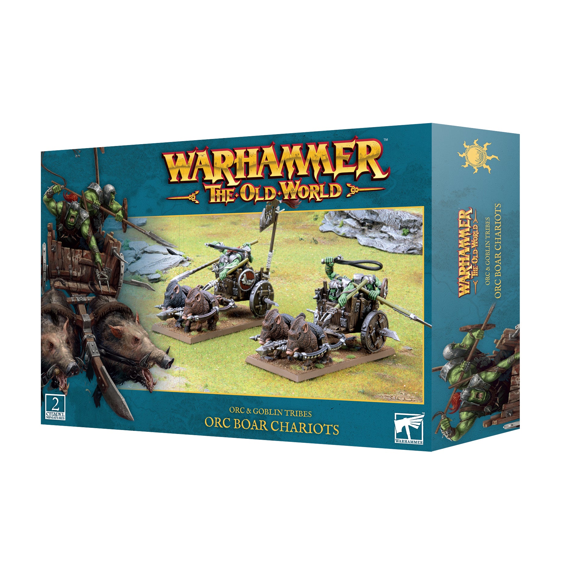 Warhammer: The Old World  - Orc and Goblin Tribes: Orc Boar Chariots