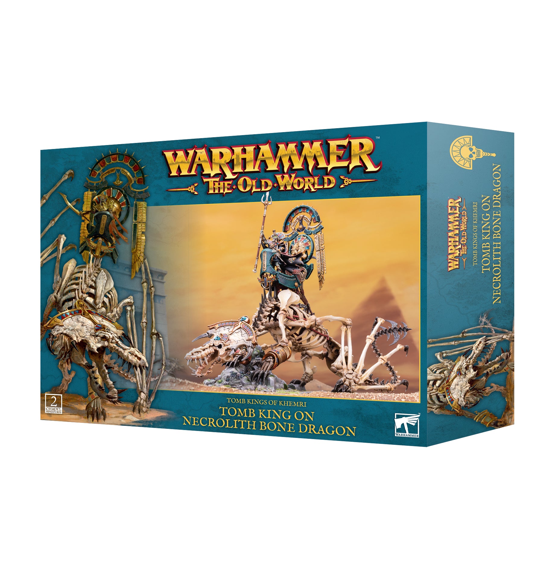 Warhammer The Old World - Tomb Kings of Khemri: Tomb King on Necrolith Bone Dragon