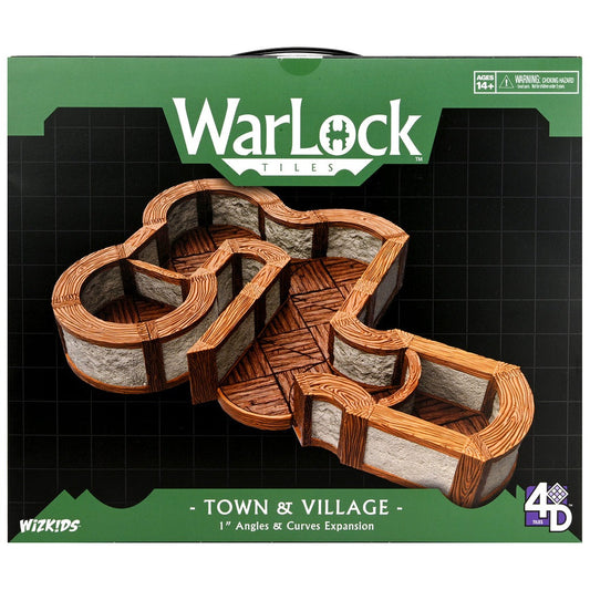 Warlock Tiles - Town and Village 1" Angles and Curves