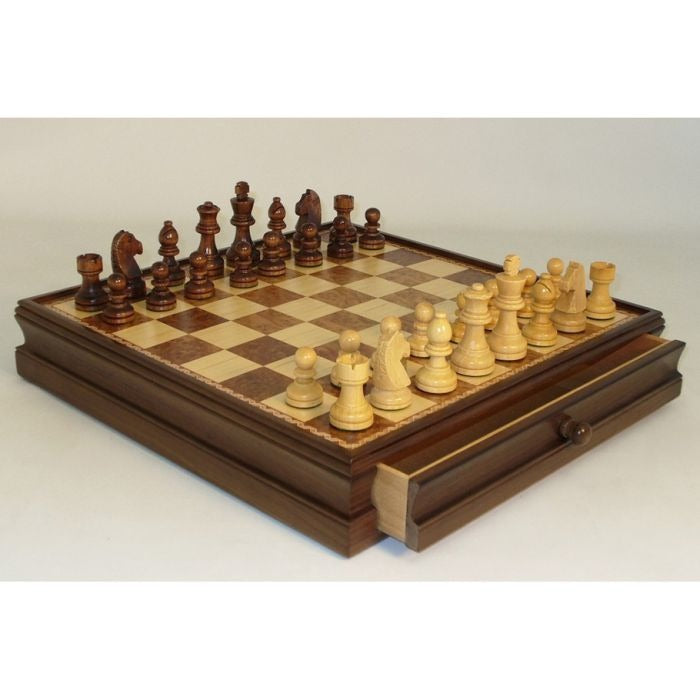 Wood Chest and Chessmen