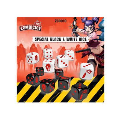 Zombicide 2E - Black and White Dice Pack